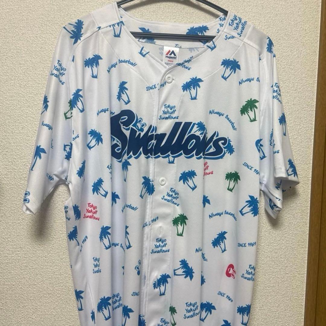 ヤクルトスワローズ 奥川 直筆サインユニ