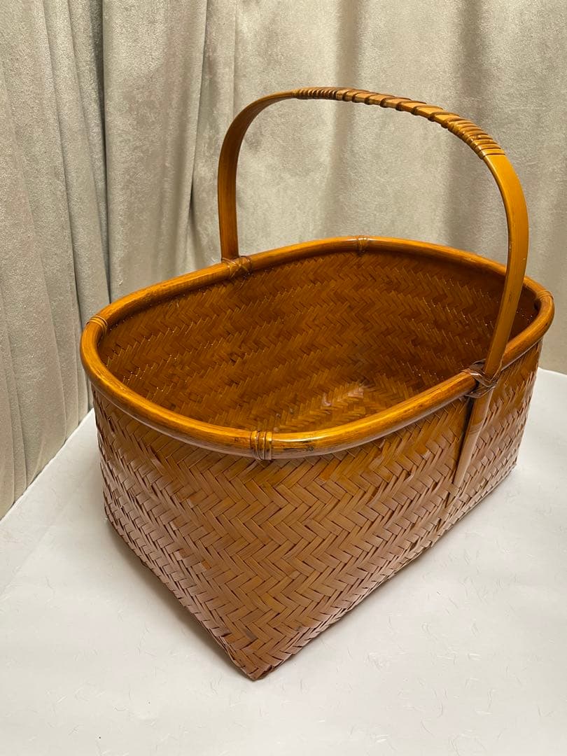 みちよばあちゃん専用竹籠 竹かごバッグ 買い物かご マルシェ