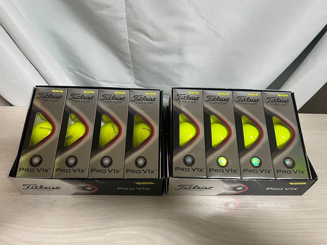 【新品】タイトリスト PRO V1x イエロー ゴルフボール 2ダース 24球
