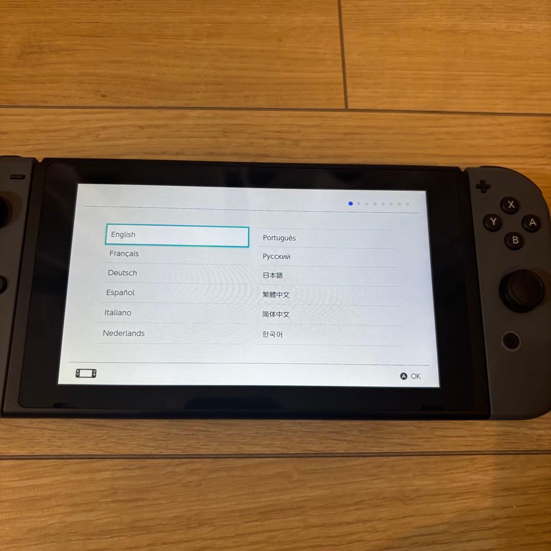 【美品】【完備】Nintendo Switch 本体 グレー