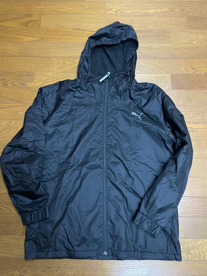 PUMA(プーマ） 裏起毛 ナイロン セットアップ サイズL ブラック
