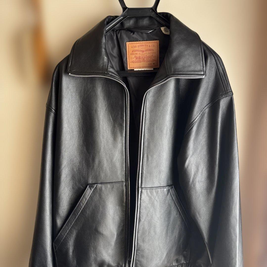 ジャケット・アウター levi's PREMIUM BLACK LEATHER JACKET