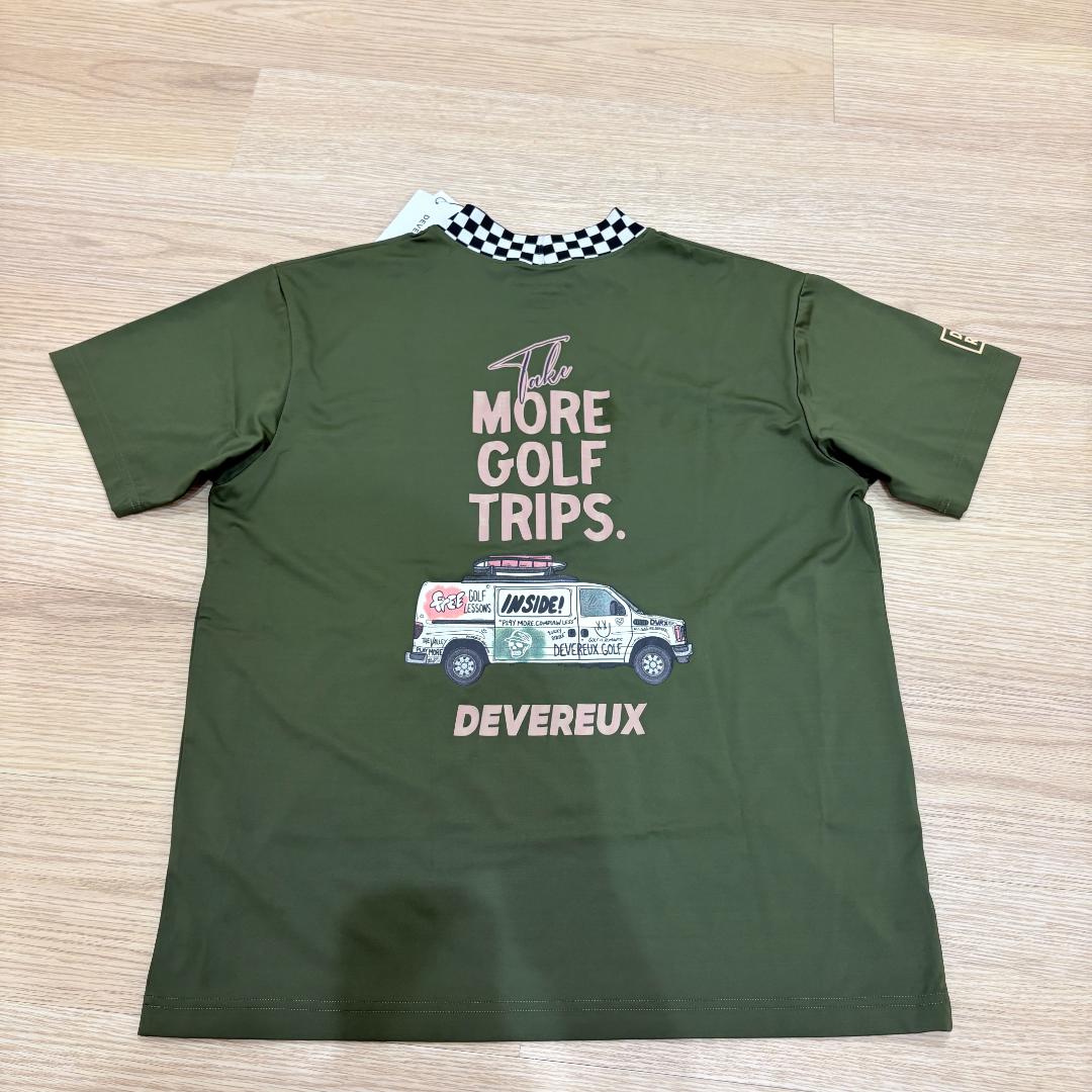 DEVEREUXGOLF MORE TRIPチェッカーリブモックTEE L