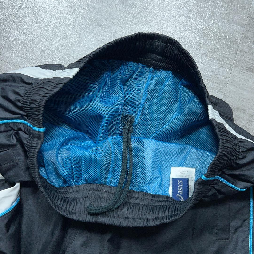 asics アシックス ウィンドブレーカー 上下 セットアップ L 黒 裏地