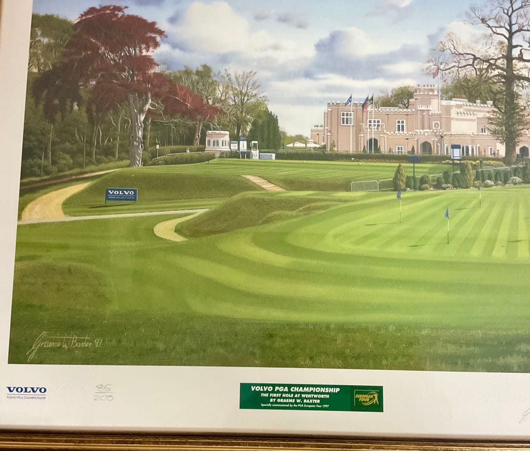 と*い様 限定リトグラフ　PGA チャンピオンシップ　ウェントワースクラブ199