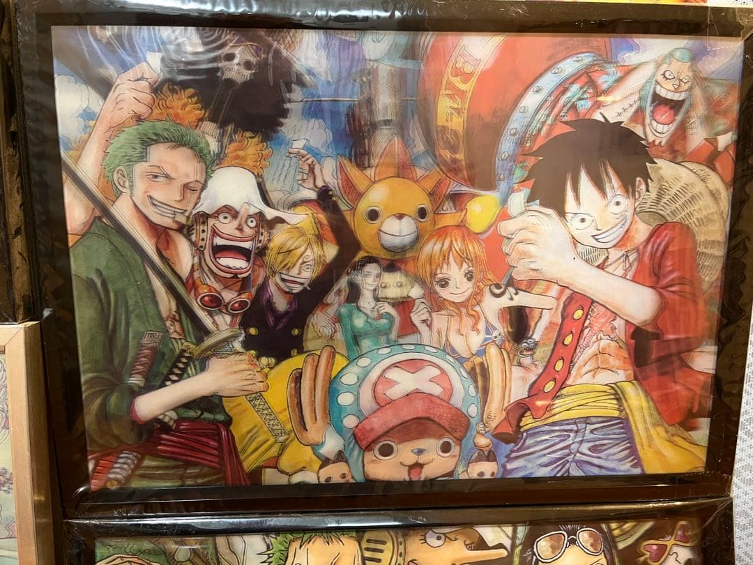 ワンピース カラフル3Dポスターパネル 8枚セット