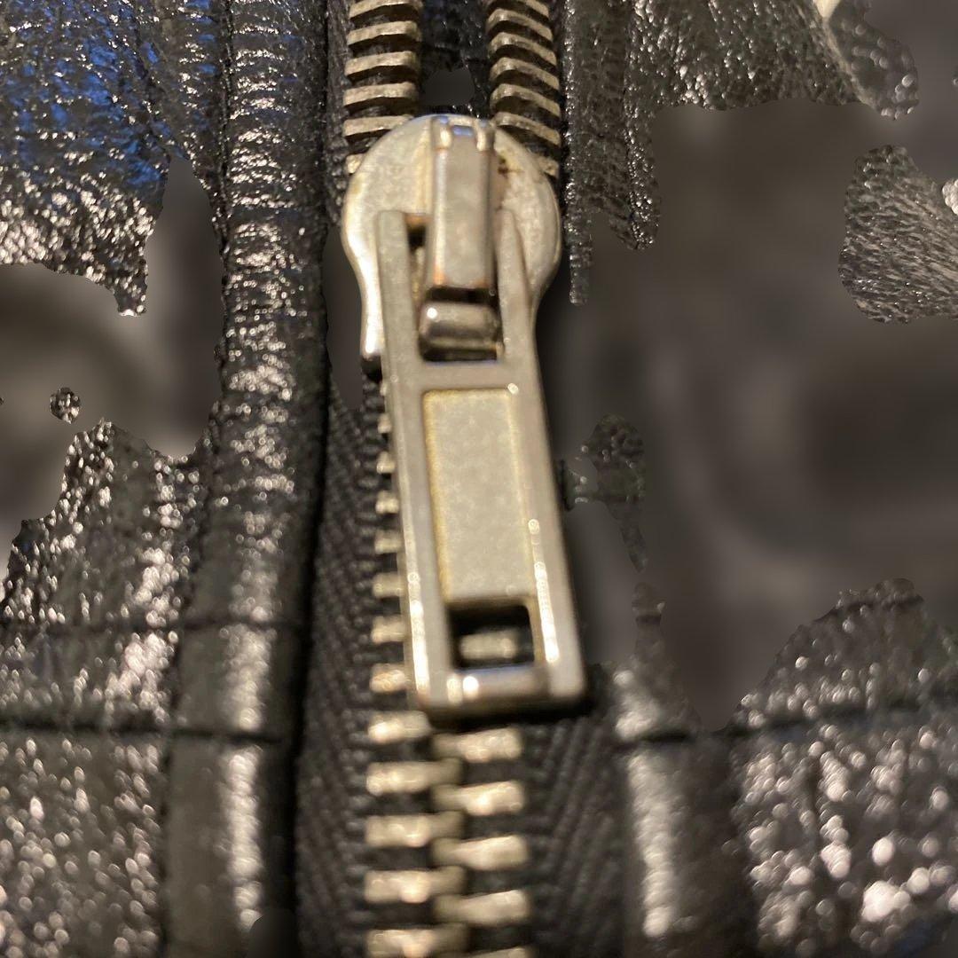 Rick Owens ブラックレザーライダースジャケット