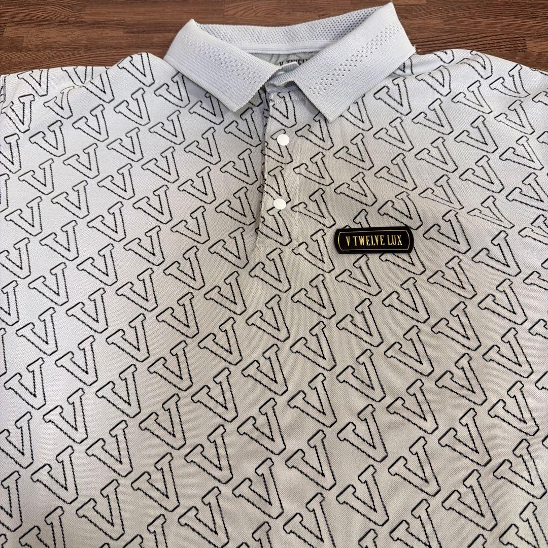 【美品】V12 LX MV POLO WHITE02 XXL