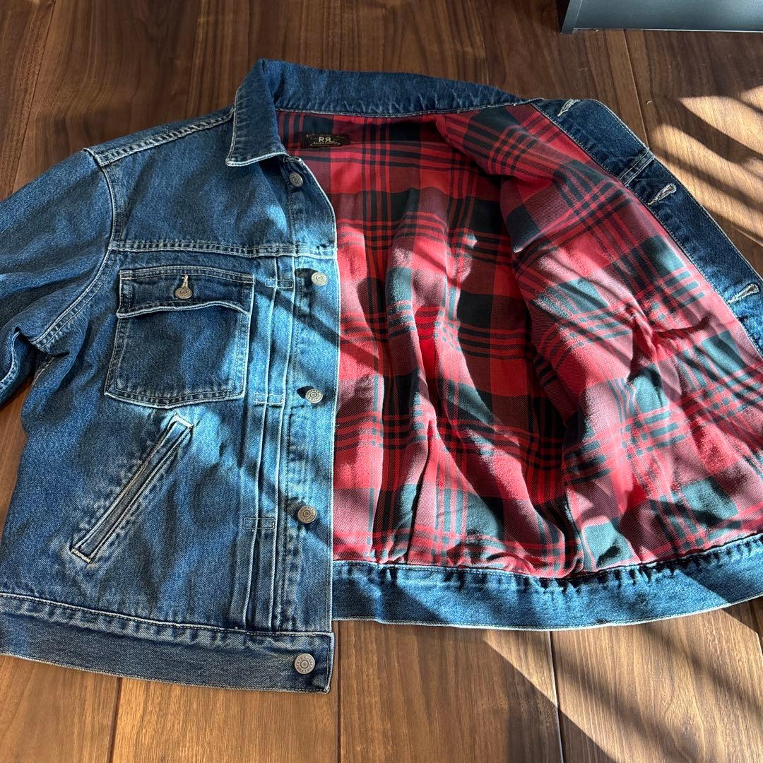 【激レア三ツ星】90s RRL ブランケット デニムジャケット L相当 初期