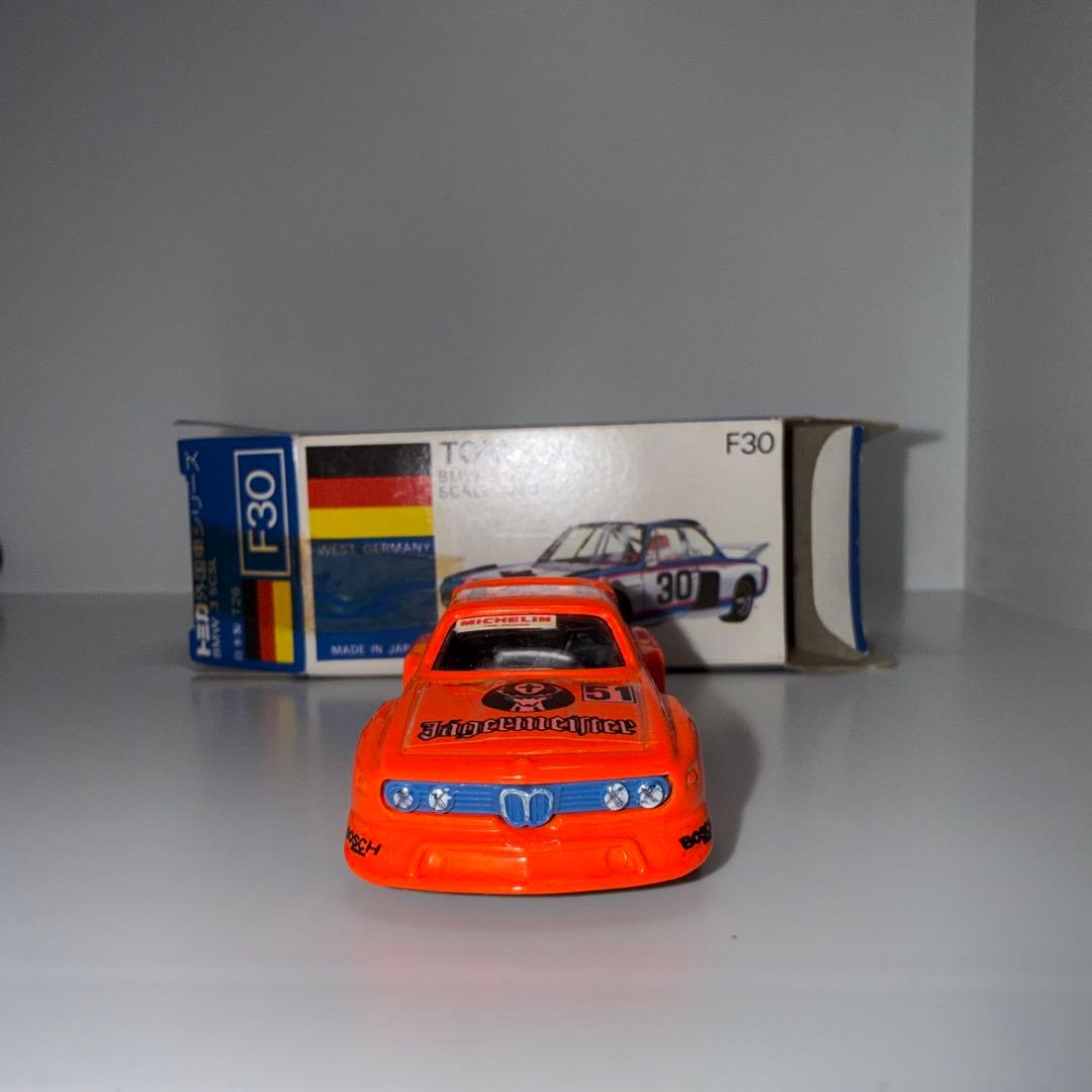 日本製トミカ NO.F30  3.5 CSL オレンジ 箱付き