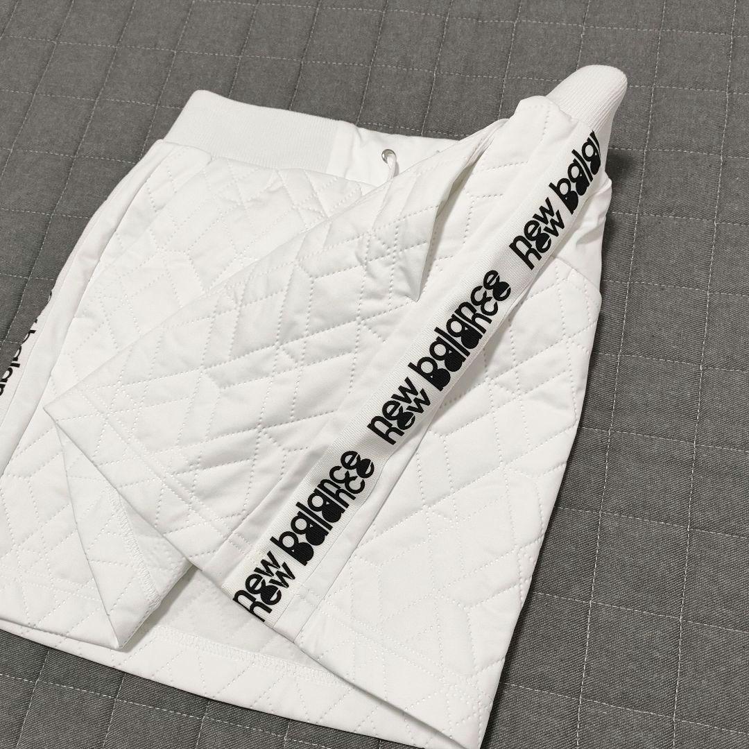 【美品】ニューバランス　セットアップ　キルティング　ジャケット　スカート　白　0