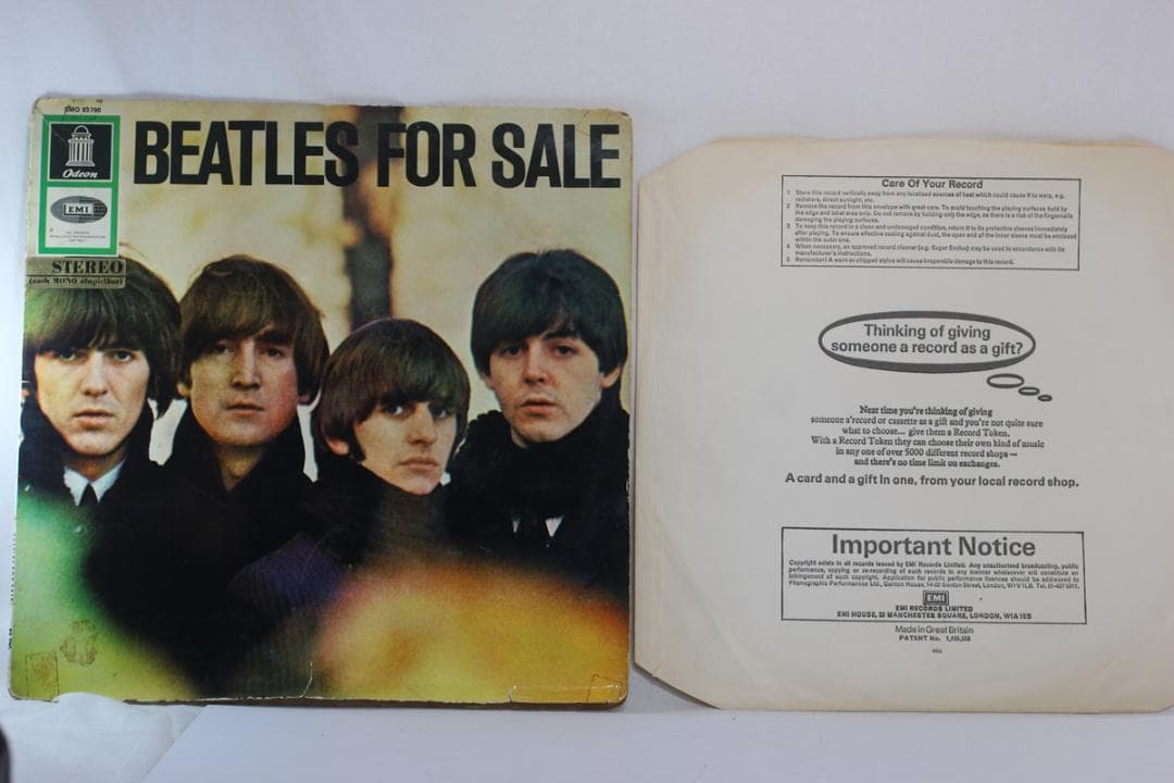 独LP The Beatles For Sale ドイツ盤Stereo ジャケ悪