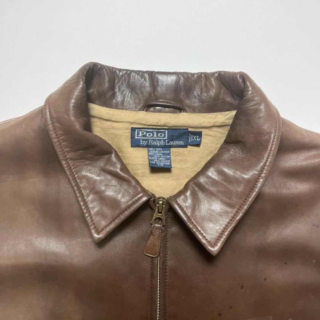 Polo by Ralphlauren ラルフ ラムレザー ジャケット ブラウン