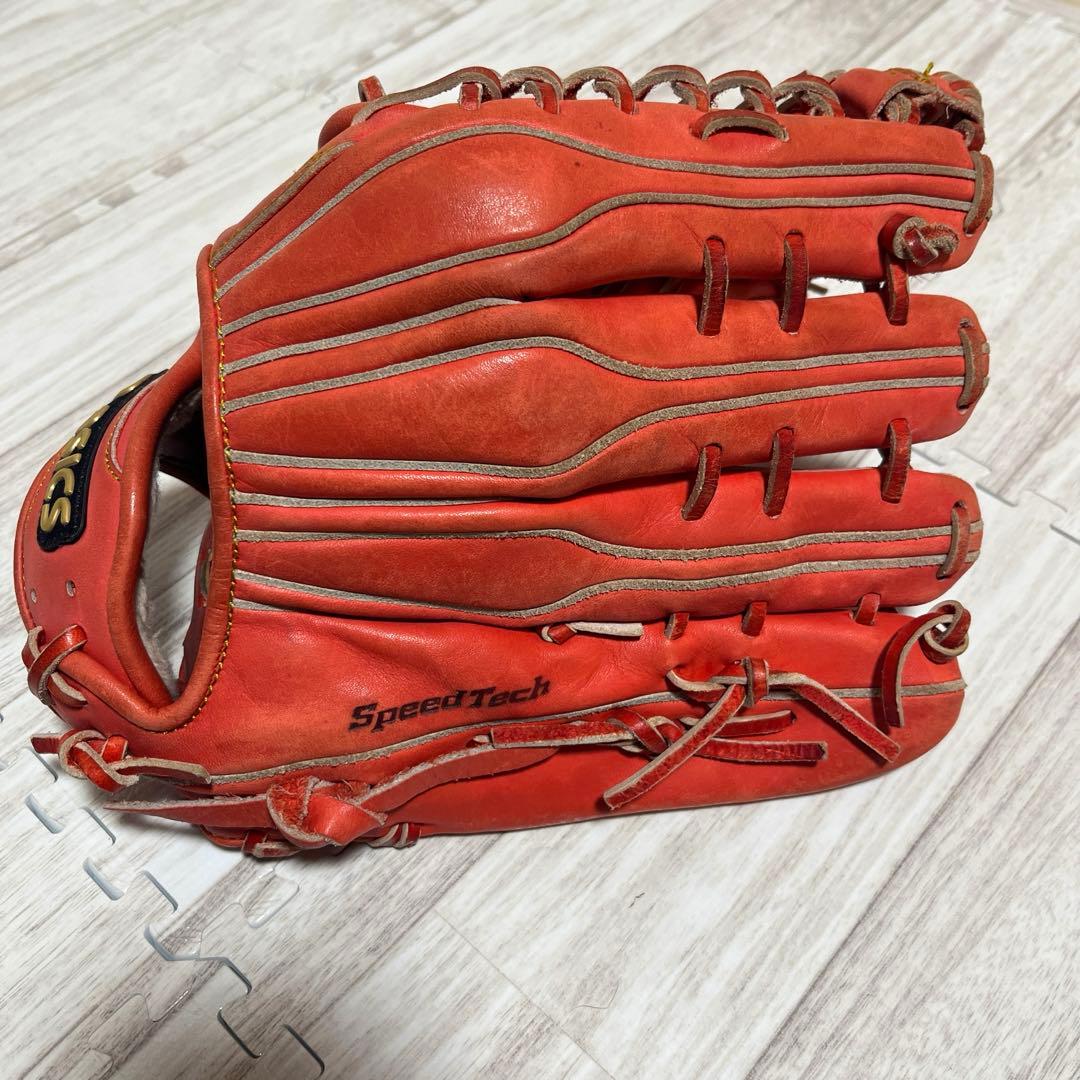 アシックス 限定　ゴールドステージ スピードテック 外野用 軟式グローブ　野球