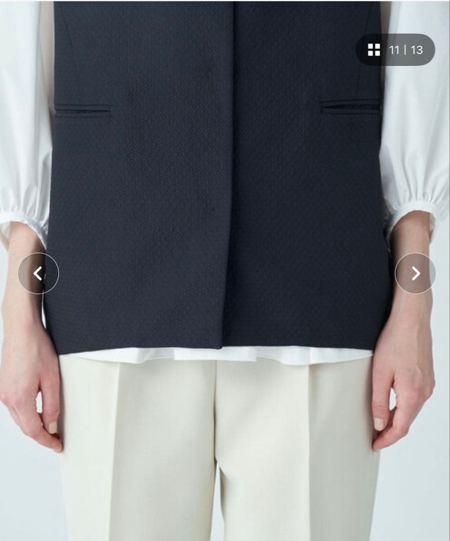 Ballsey 24SS ピンドットマトラッセ コクーンジレ　36