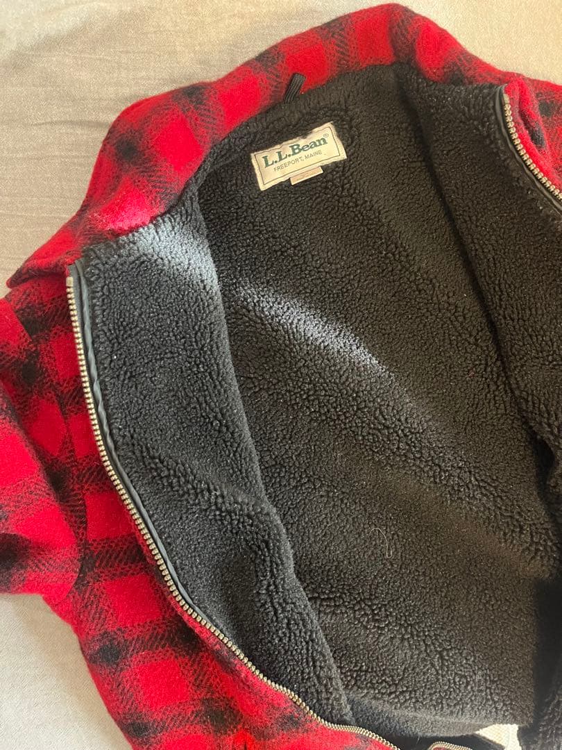 L.L.Bean USA製 オンブレ チェックジャケット ウール エルエルビーン