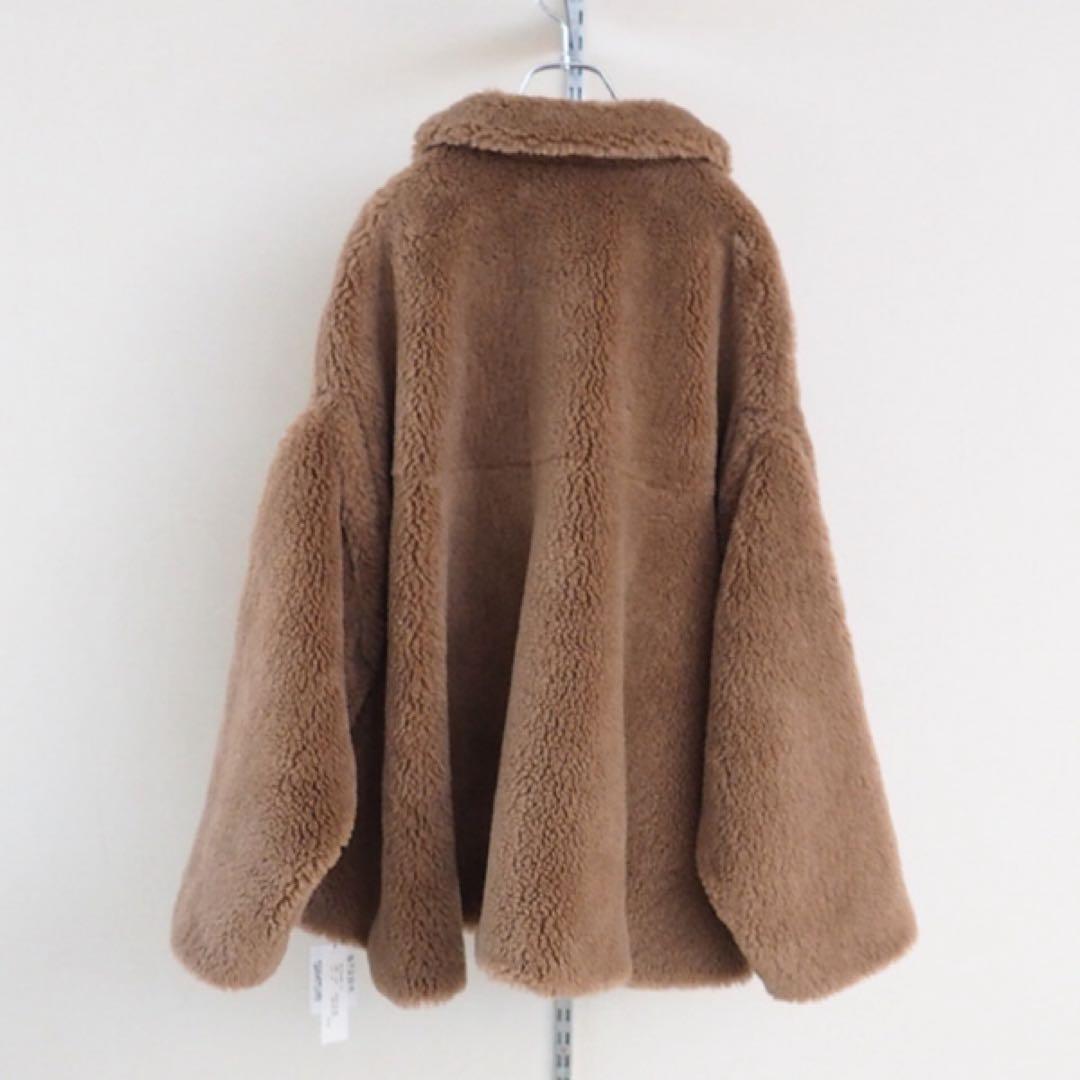 HYEON へヨン ted cape テッド ケープ キャメル ボアコート