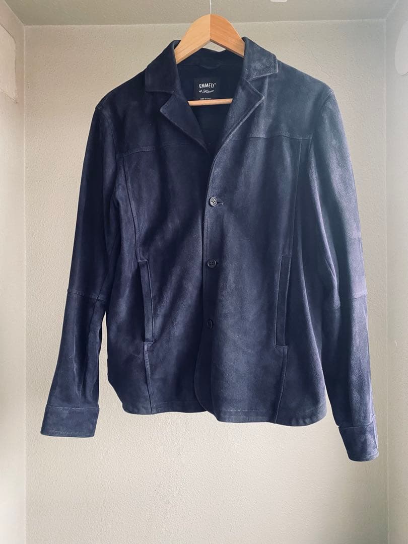 EMMETI di Franco ネイビー レザージャケット