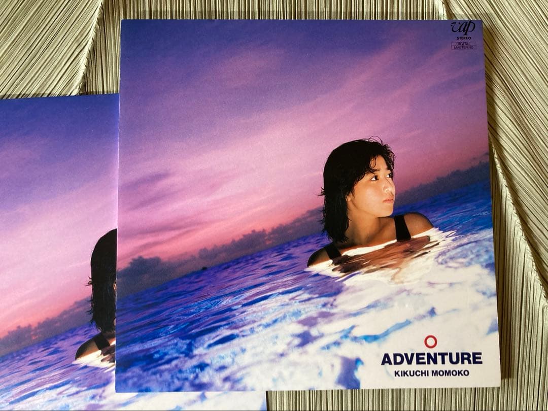 菊池桃子「 ADVENTURE」と激レアパネル、ファンカードのセット
