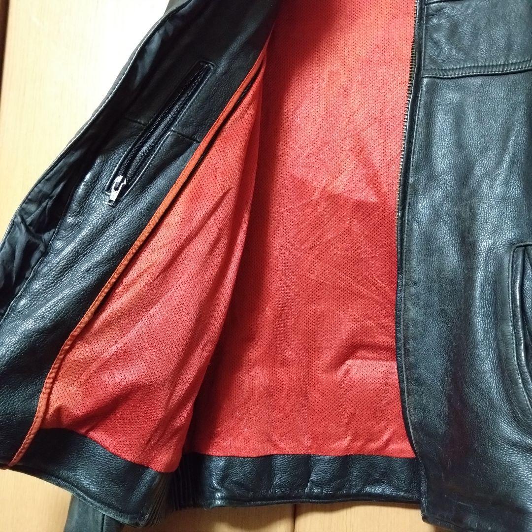 さ*す様 Milwaukee ミルウォーキー レザーライダースジャケット 本革