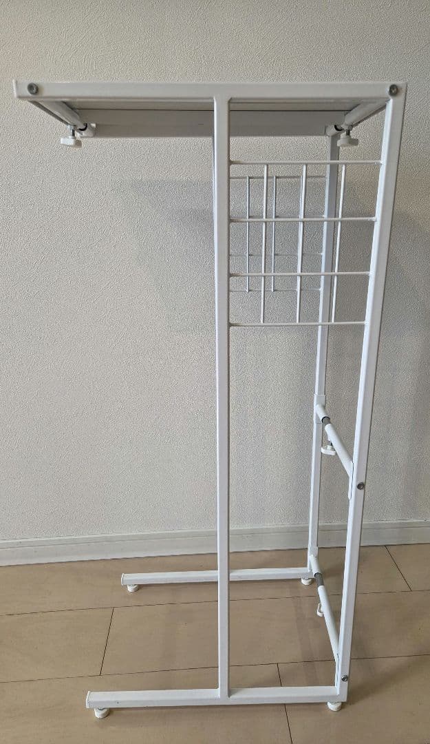 伸縮 ゴミ箱上 スチールラック 家具 収納 キッチンカウンター 横 ベルメゾン