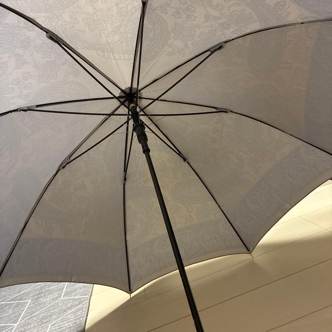 槙田商店　晴雨兼用長傘　kirie ペイズリー　アイスブルー