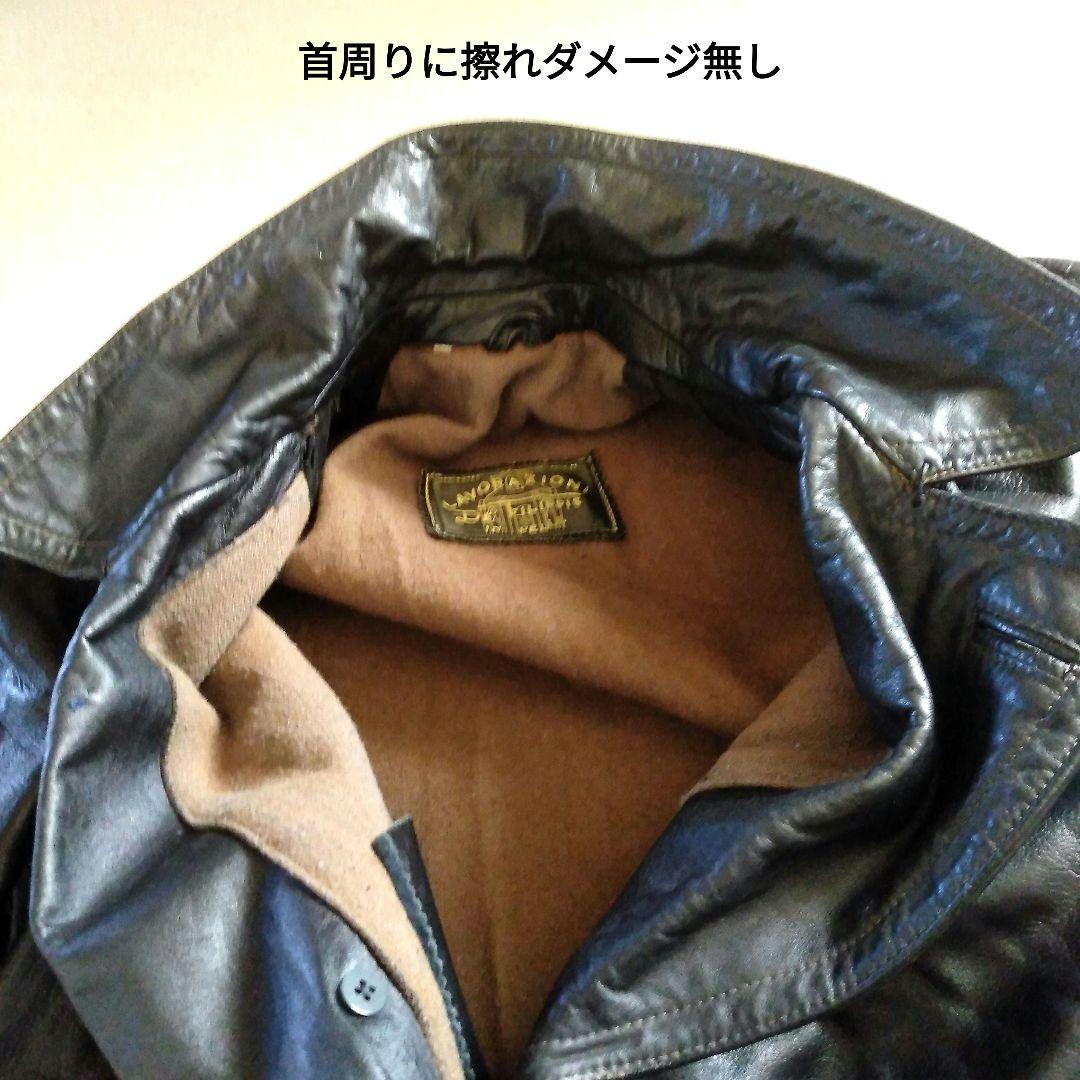 限界最終価格60s Vintage イタリア警察 レザージャケット カーコート