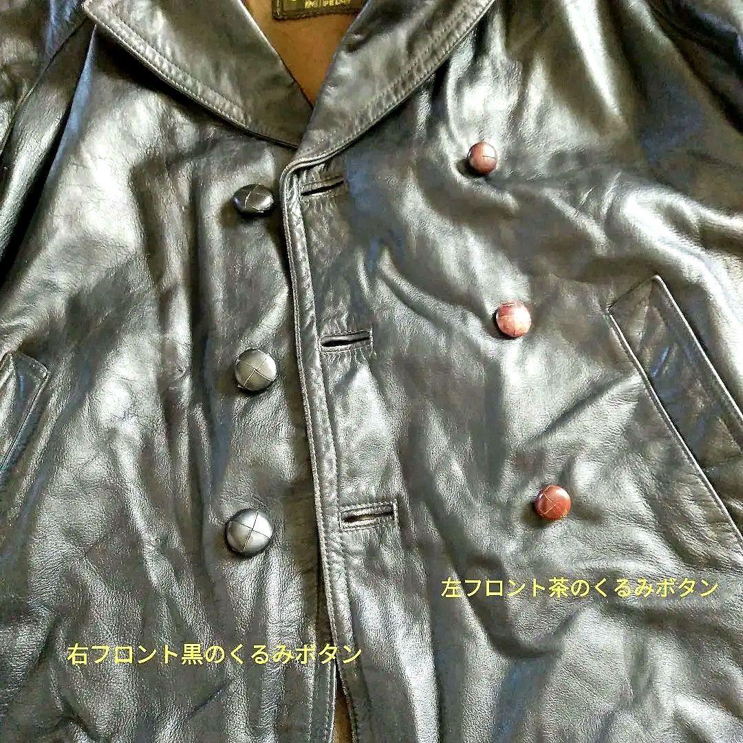 限界最終価格60s Vintage イタリア警察 レザージャケット カーコート