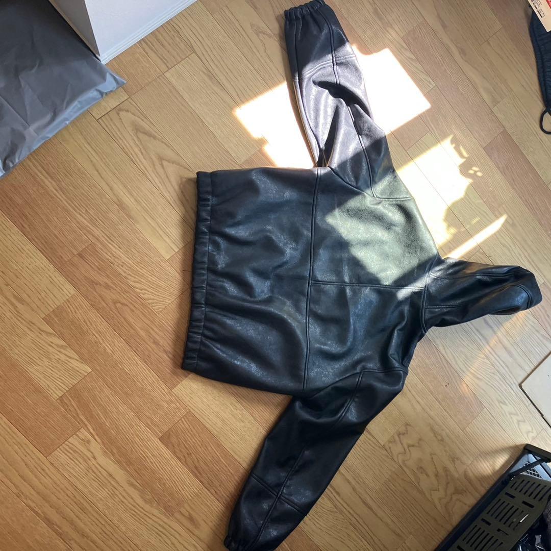 ZARA フード フェイクレザージャケット