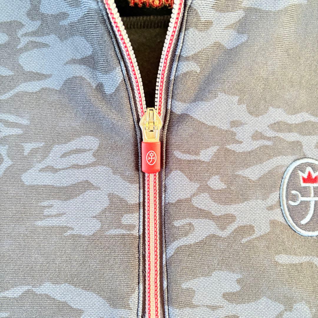 【美品】CASTELBAJAC ハーフジップ プルオーバー　カモフラメンズ M