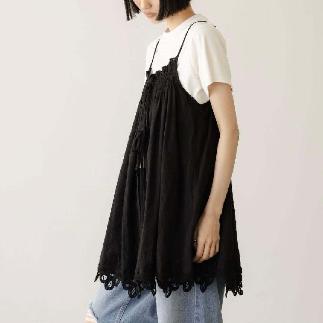 LOWRYS FARM 2WAYバテンレースミニワンピース　ローリーズファーム