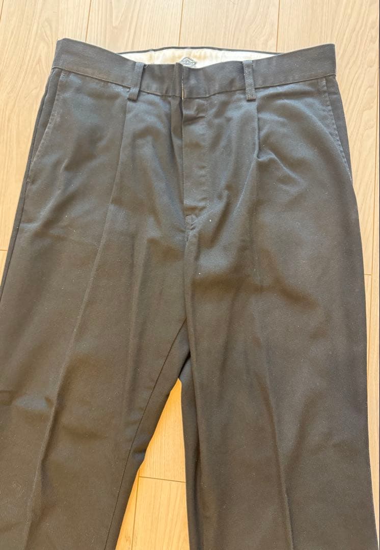 ワコマリア ディッキーズ M 24SS ブラック PLEATED TROUSER