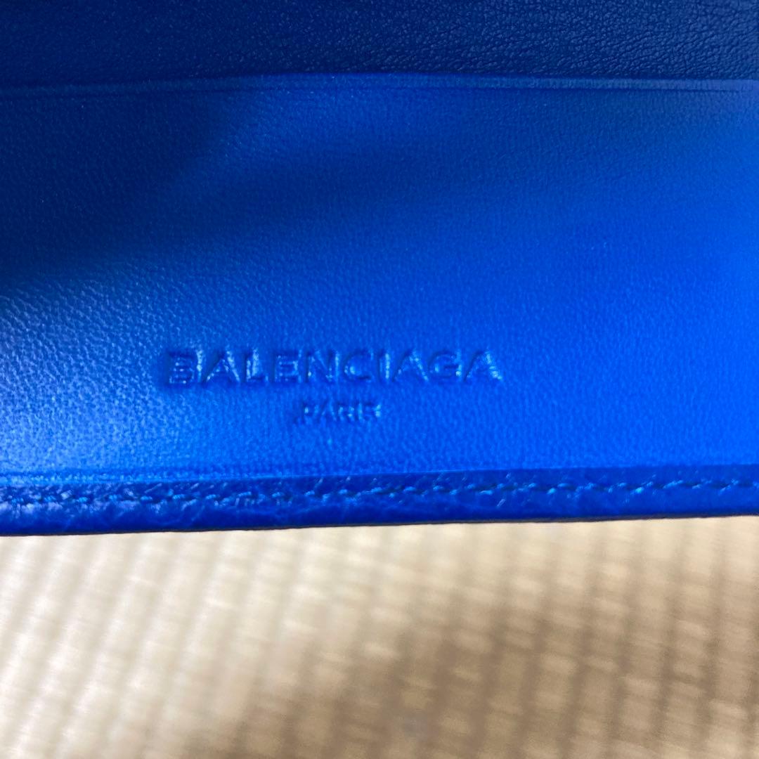 BALENCIAGA キーケース　レザー　ブルー 2015