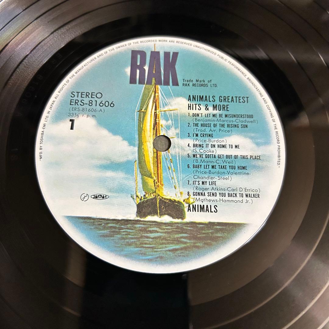 ［名盤］アニマルズ ベスト盤LPレコード ポップス　60s ブルース　ロック