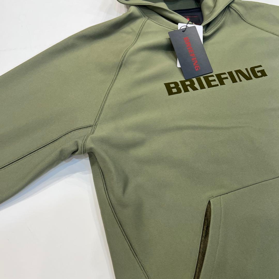 新品　BRIEFING MEN’S LOGO HOODIE オリーブL