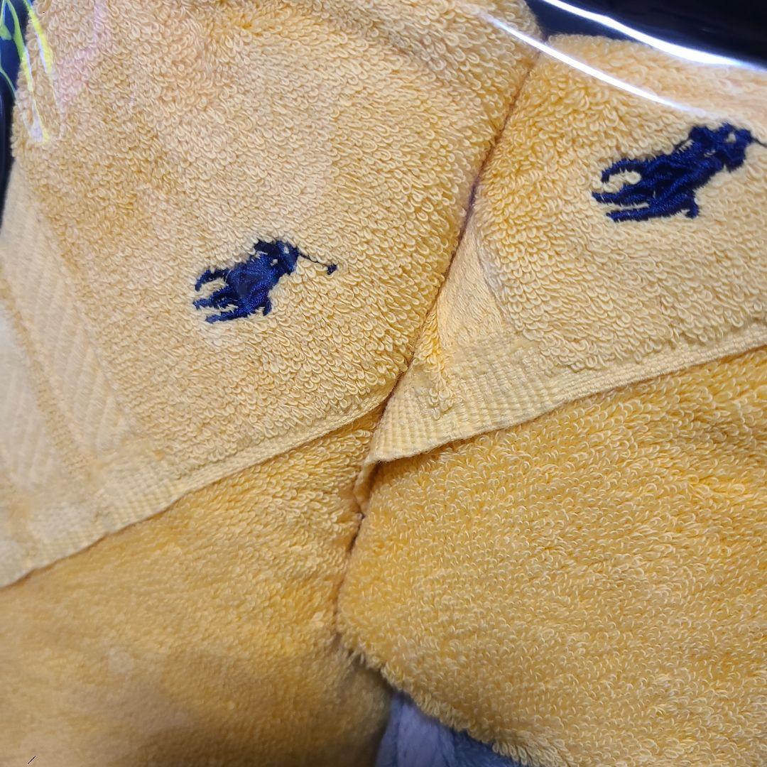RALPH LAUREN　タオルセット コットン製 黄色と青