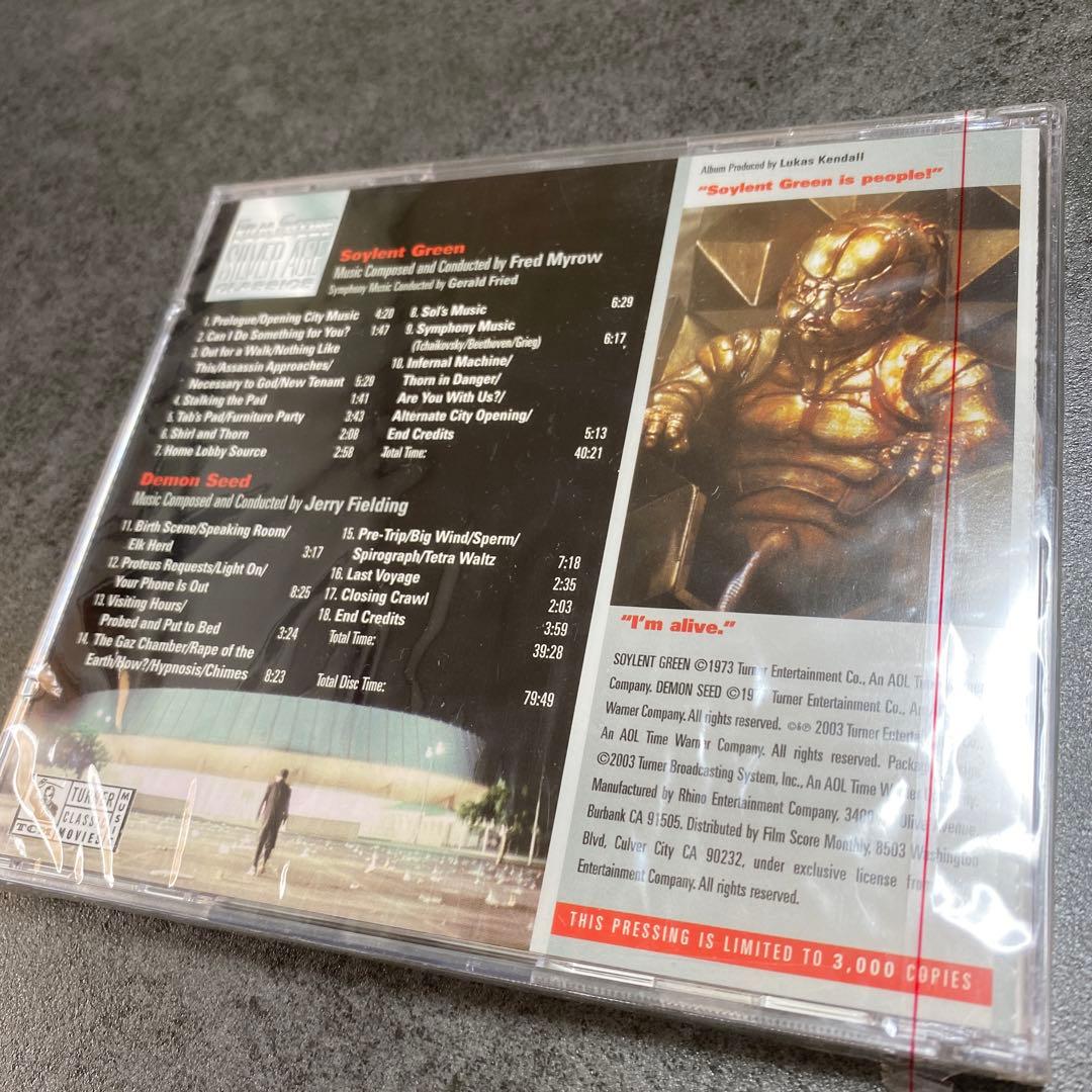 オリジナルサウンドトラックCD 「ソイレント・グリーン/デモン・シード」限定
