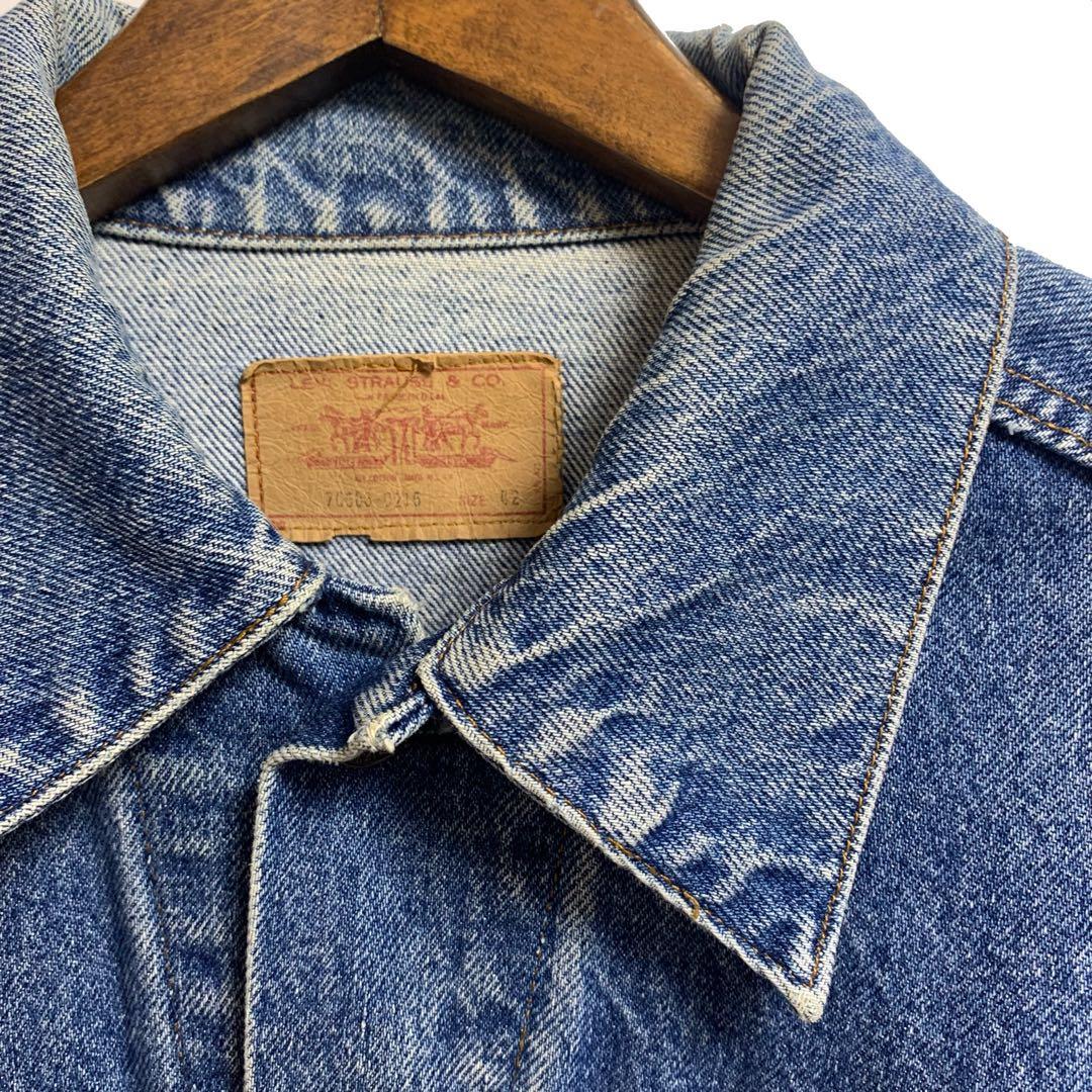 【USA製】80s Levi's 70506-0216 デニムジャケット 42