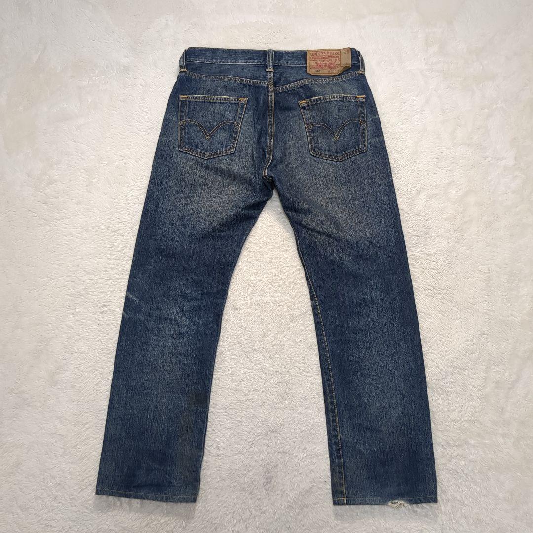 ✨キムタク！濃紺！w30✨LEVI'S 501 08501フィリピン製 鬼ヒゲ