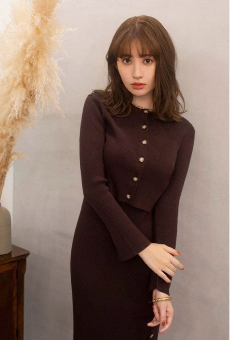 Herlipto ワンピース　All Day Long RibKnit Set
