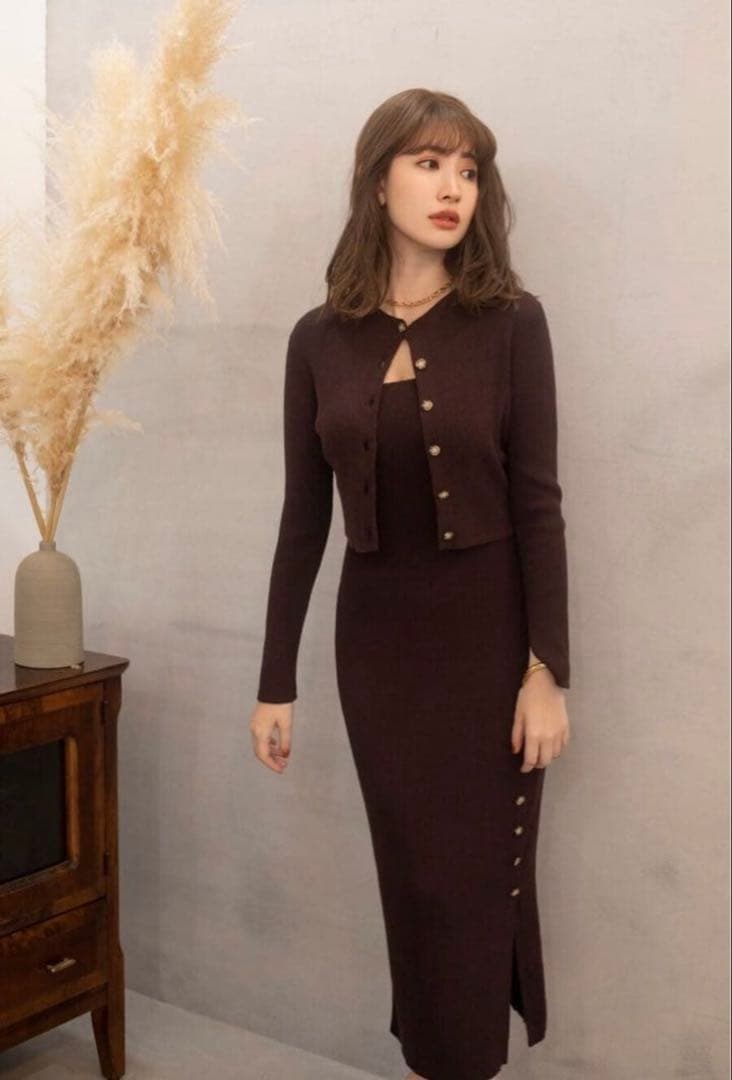 Herlipto ワンピース　All Day Long RibKnit Set