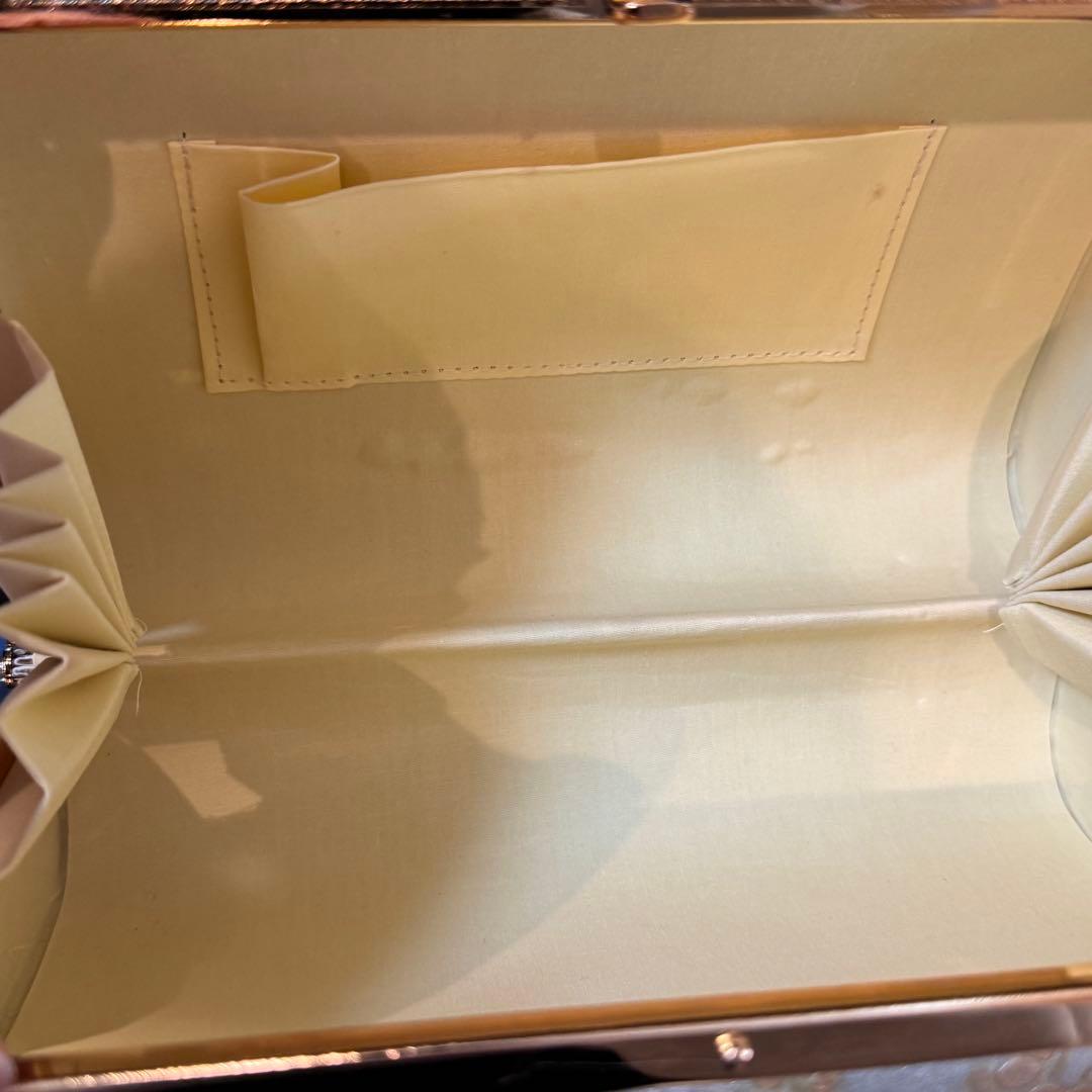 未使用品　草履　和装バッグ　2点セット　着物　浴衣　和装　金　豪華　風景柄