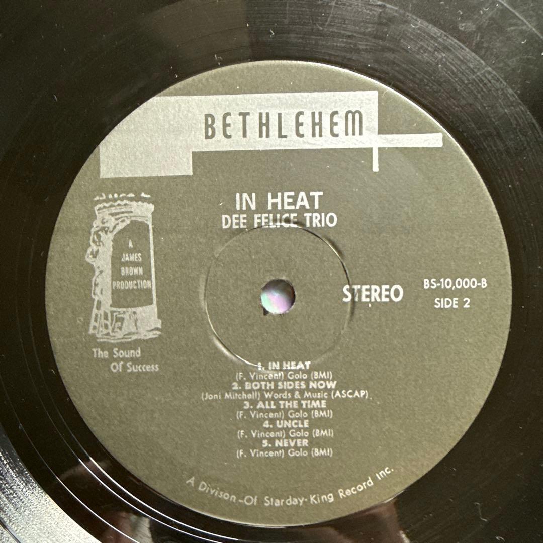 Dee Felice Trio/IN HEAT/Bethlehem/オリジナル