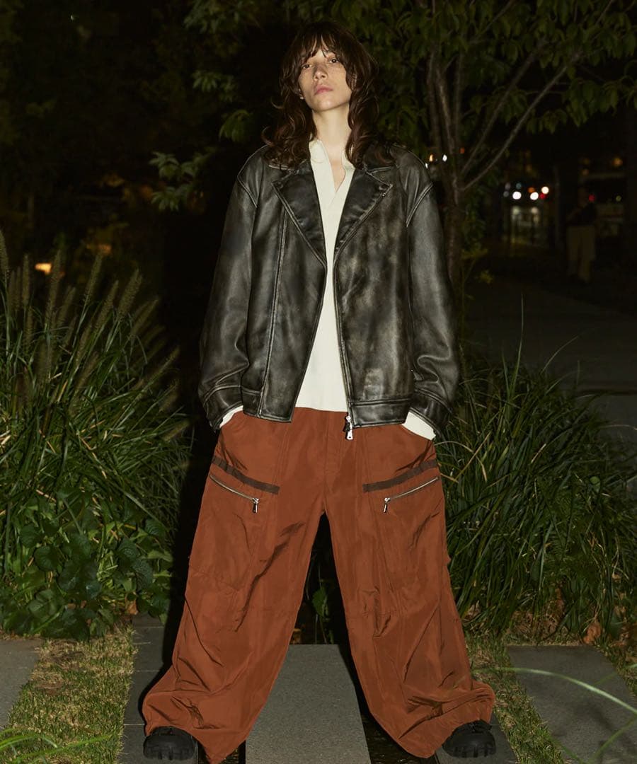 ジャケット・アウター Sheep Leather Double Rider Jacket