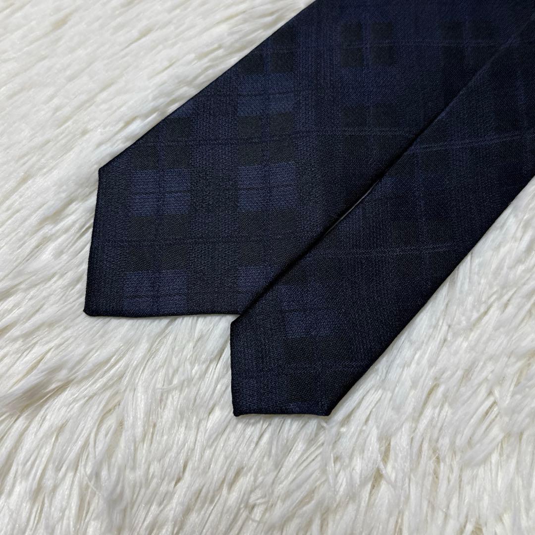 【未使用品】Paul Smith ネクタイ　高級シルク　紺色　イタリア