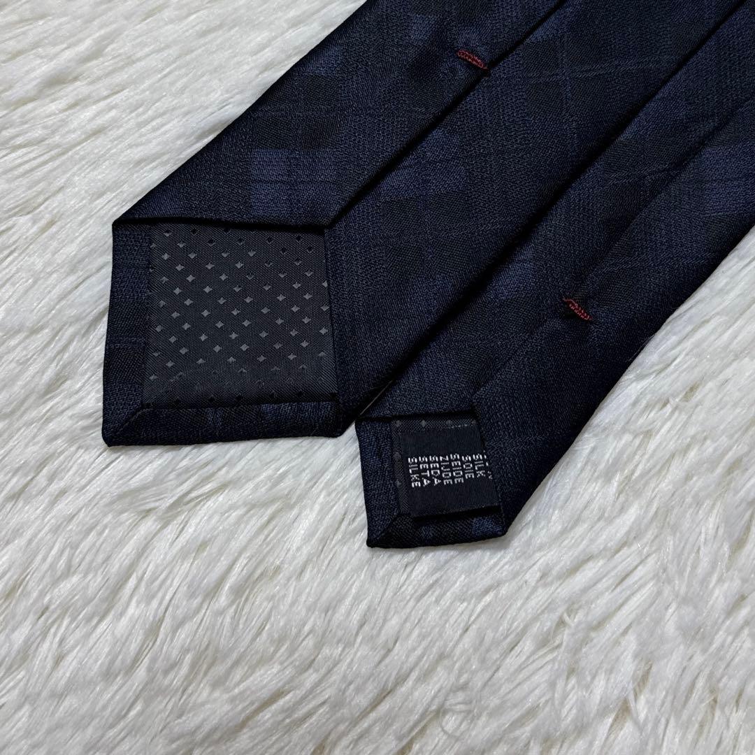 【未使用品】Paul Smith ネクタイ　高級シルク　紺色　イタリア