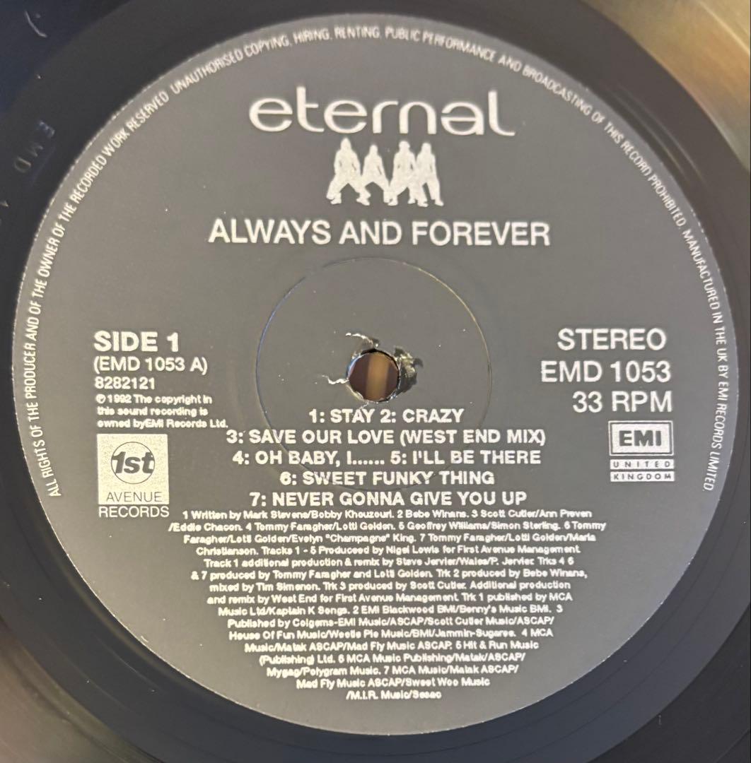 (USED)ETERNAL/ALWAYS AND FOREVER レコードLP