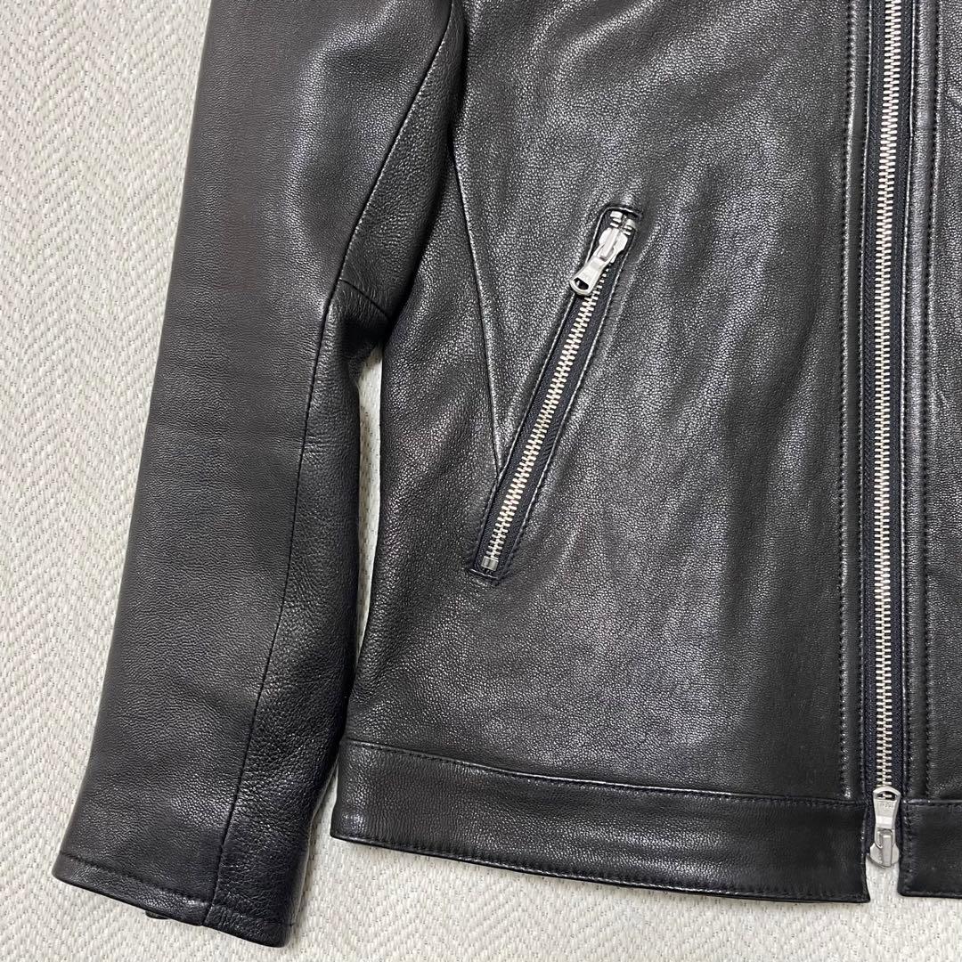 極美品 FREAK'S STORE ゴートレザー ライダース レザージャケット