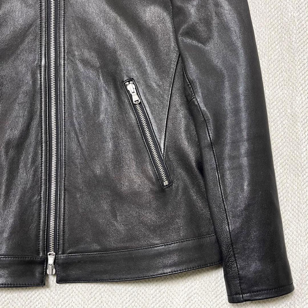 極美品 FREAK'S STORE ゴートレザー ライダース レザージャケット