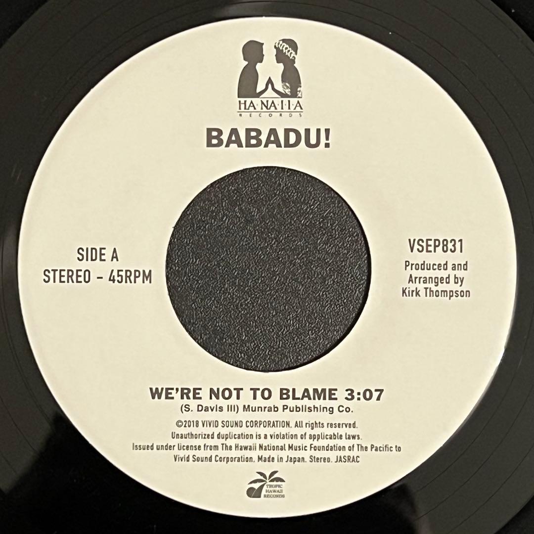 【7インチレコード】BABADU【ハワイアンソウル大名盤】